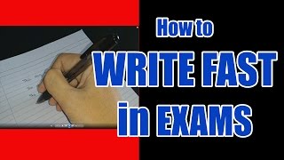 How to write fast with good handwriting in exams [upl. by Eanrahs]