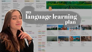 how to make the best language learning plan  notion templates  AD [upl. by Auqenahc]