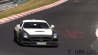 MercedesBenz SLS AMG Black Series testing on the Nürburgring [upl. by Desiree]