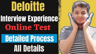 Deloitte Interview Experience  Deloitte Interview Questions  Analyst  76 LPA  Online Test [upl. by Flo]