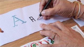 How To Cross Stitch The Alphabet [upl. by Aihsotan454]