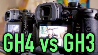 New Panasonic GH4 vs GH3 Comparison 4K 1080 Moire Rolling Shutter Crop Factor High ISO [upl. by Lrae233]