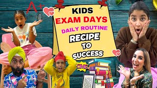 Kids Exam Days Daily Routine  Recipe To Success  RS 1313 VLOGS  Ramneek Singh 1313 [upl. by Fougere]