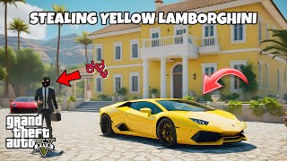 GTA 5 STEALING YELLOW LAMBORGHINI [upl. by Ninetta]