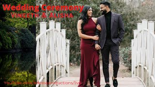 Vineeth amp Alisha Wedding Ceremony [upl. by Lapo986]