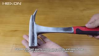 All steel one piece handle roofing hammer [upl. by Nutsud]