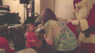 Santa Visits Calkins House  Dec 2009mov [upl. by Riebling]