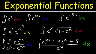 Integrating Exponential Functions By Substitution  Antiderivatives  Calculus [upl. by Etteloiv145]