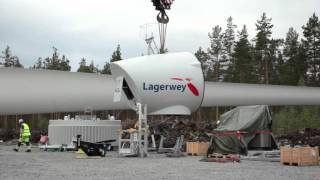 Constructie Lagerwey windturbines in Finland [upl. by Hughie]