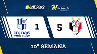 LNF2019  Gols  10r  Minas 1 x 5 Joinville [upl. by Ahsitil447]