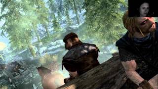 Skyrim Lets Play 001  female Argonian w face cam [upl. by Neille]