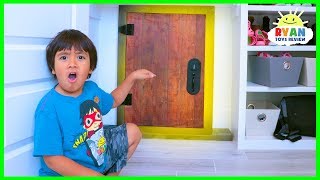 Ryan found a Secret door in the shoe closet [upl. by Gillette]