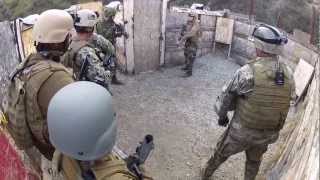 US and Canadian Forces Utilize Shotgun In Close Quarters Combat Inside Kill House [upl. by Lebazi]