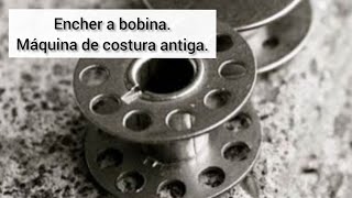 Enchendo a bobina da máquina de costura Elgin pretinha [upl. by Tann310]