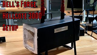 Setting up Hell’s Forge MAX propane forge and Hellcote 3000 application [upl. by Amadis]