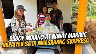 NAPAIYAK SI NANAY MARIVIC SA BIGLAANG SURPRESA SAKANYA BUBOY MAY MENSAHE KalingapRabOfficial [upl. by Ahsiele]