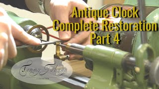 Antique Clock Restoration  The Complete Job  Part 4 Pivot Polishing and Fusee Spacers [upl. by Palladin]