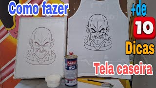 Como fazer tela de Serigrafia caseira com apenas dois produtos  Pintura em tecido [upl. by Ralston]