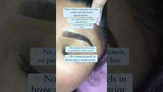 How to prepare for ombre brow appointment [upl. by Scotti]