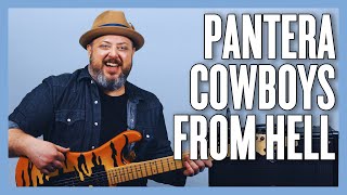 Pantera Cowboys From Hell Guitar Lesson  Tutorial [upl. by Claudina]