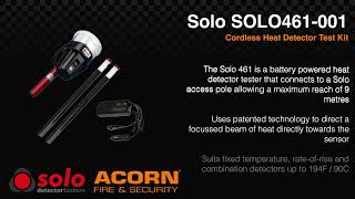 Solo 461 Cordless Heat Detector Test Kit  Acorn Fire amp Security [upl. by Ynnad]