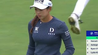 Lydia Ko and Yealimi Noh 2024 BMW Championship Round 3 [upl. by Nedmac]