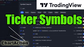 Tradingview Overview  How To Change Ticker Symbol [upl. by Jacinthe]