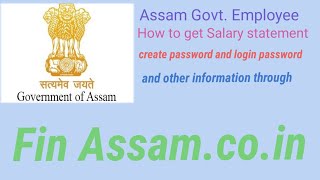 How to create and reset fin Assam login user name and password through your mobile phone [upl. by Seely894]