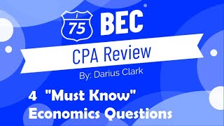 CPA BEC Exam 2021EconomicsBy Darius Clark [upl. by Septima214]