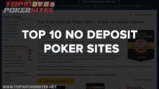 Top 10 No Deposit Poker Sites [upl. by Mir89]