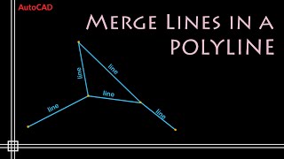 AutoCAD  Convert LINE to POLYLINE Simple and Easy [upl. by Cordova]