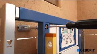 Installatievideo Geberit Duofix Wand WC Element UP320 uittrekbaar [upl. by Ellak]