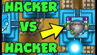 HACKER VS HACKER  400000 LIVES LATEGAME Banana Farm LIVES HACK  Bloons TD Battles [upl. by Norty30]