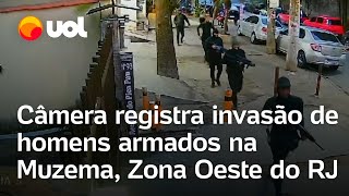 Homens armados com fuzis tentam invadir Muzema área do tráfico na zona oeste do Rio de Janeiro [upl. by Drofdeb343]