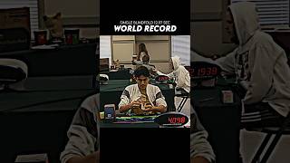 Blindfold single 1297 seconds world record viral rubikscube shorts [upl. by Mikiso849]