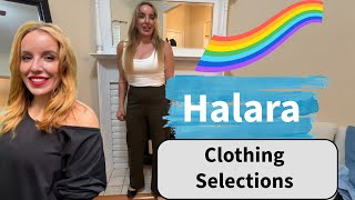 Halara Clothing Haul  Comfortable Business Casual Work Pants From HALARA  Shopping Try On Haul [upl. by Stefano]