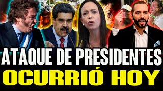 URGENTE 🚨 NADIE ESPERABA LO QUE ACABA DE PASAR CON lOS PRESIDENTES BUKELE MADURO MILEI Y MACHADO [upl. by Irrak]