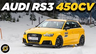 AUDI RS3 da 450 CV ğŸ˜ IMPARIAMO A GUIDARE SULLA NEVE [upl. by Cathrin]