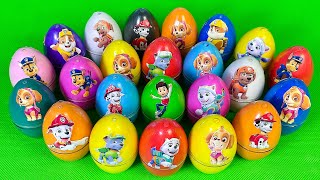 Looking For Paw Patrol Eggs With Slime Coloring Ryder Chase MarshallSatisfying ASMR Video [upl. by Ina408]