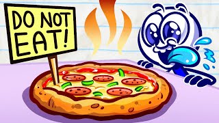 quotPizza Party of Onequot  Pencilmation Cartoons [upl. by Ennylyak]