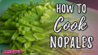 How to cook nopales on stove 🥗  Mexican Recipes Now [upl. by Vizza218]