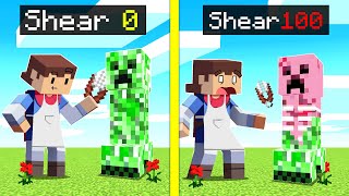 Shearing ANY MOB In Minecraft  Impossible [upl. by Suedaht]