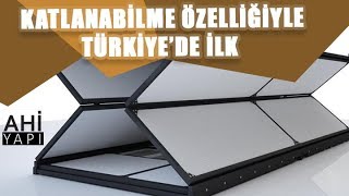 AHİ KONTEYNER KATLANABİLME ÖZELLİĞİYLE TÜRKİYEDE TEK [upl. by Anilac]