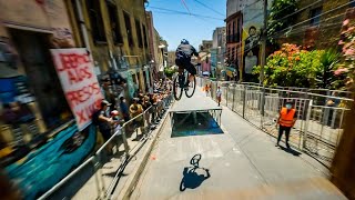 Full FPV Downhill Run with Tomas Slavik  Red Bull Valparaiso Cerro Abajo 2022 [upl. by Avrenim]