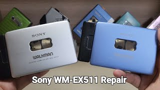 Sony WMEX511 Repair Cassette Player Walkman [upl. by Lebasiairam]