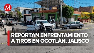 Reportan persecuciones de hombres armados y bloqueos en Ocotlán Jalisco [upl. by Morez]