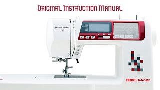 Usha Janome Dream Maker 120 4120QDC Instruction Video [upl. by Einnov190]