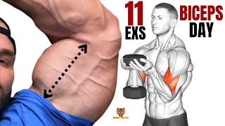 11 BEST BICEPS WORKOUT WITH DUMBBELLS ONLY AT HOME OR AT GYM [upl. by Eniamart]