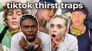 REACTING TO TIKTOK THIRST TRAPS dangmattsmith brace yourself🥲 [upl. by Marmaduke]