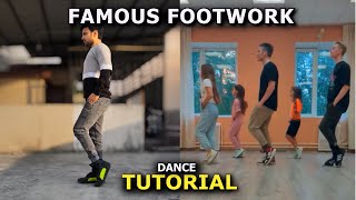 Famous Footwork Dance Tutorial  Viral Dance Step  Ajay Poptron Tutorial [upl. by Schulze823]